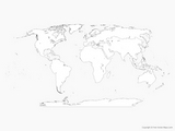 Blank Weltkarte drucken